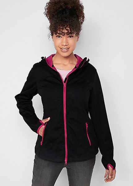bonprix Softshelljacke leichtes Material, mit 2-Wege-Reißverschluss, mit Da günstig online kaufen