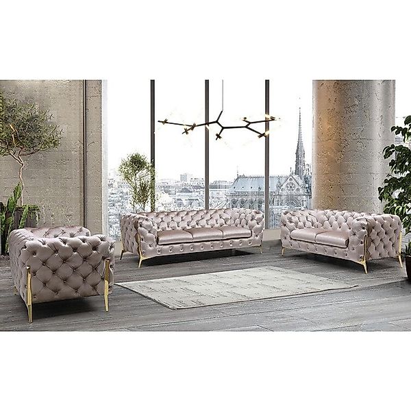 S-Style Möbel Polstergarnitur Ashley 3+2+1, Chesterfield günstig online kaufen
