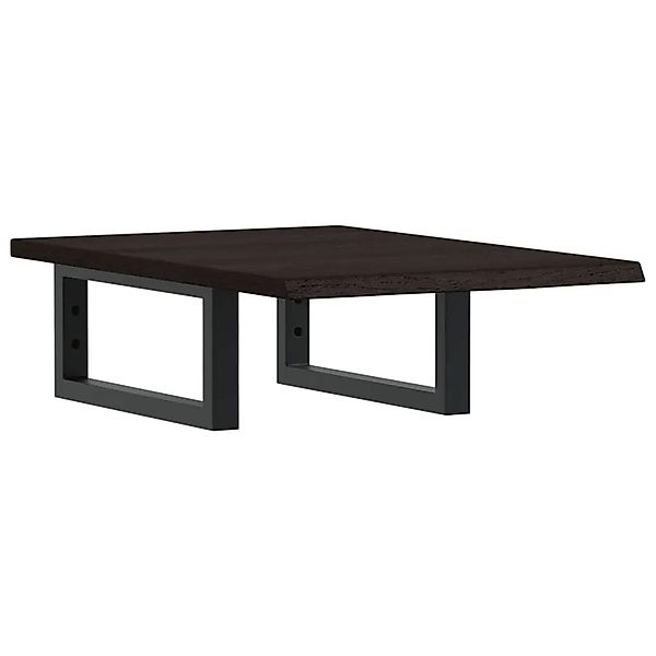 vidaXL Waschtischplatte mit Halterung Stahl und Massivholz Eiche 3302577 günstig online kaufen