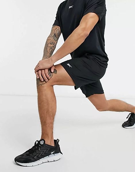 Reebok – Training – Schwarze Shorts aus Webstoff günstig online kaufen