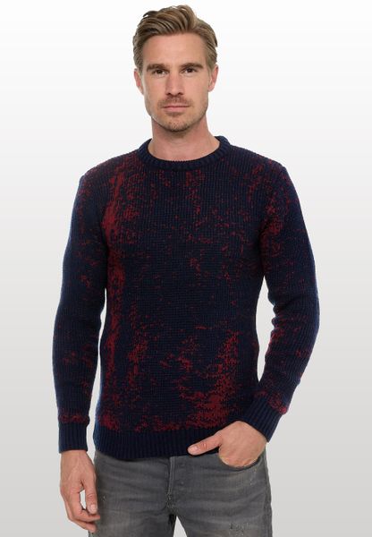 Rusty Neal Strickpullover im angesagten zweifarbigen günstig online kaufen