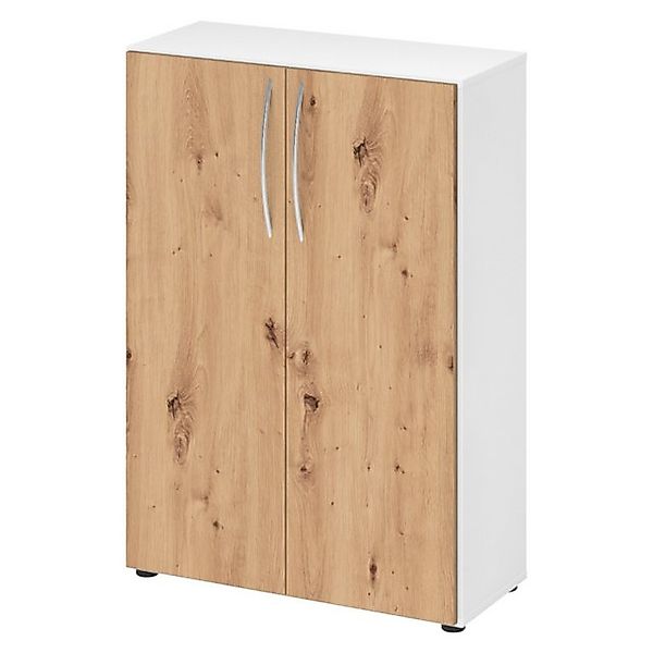 bümö Aktenschrank basic Aktenschrank Dekor: Weiß/Asteiche günstig online kaufen