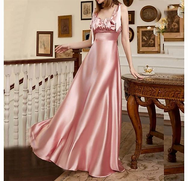 RUZU UG Abendkleid Damen kleid Einfarbiger V-Ausschnitt A-Linien Bankettkle günstig online kaufen