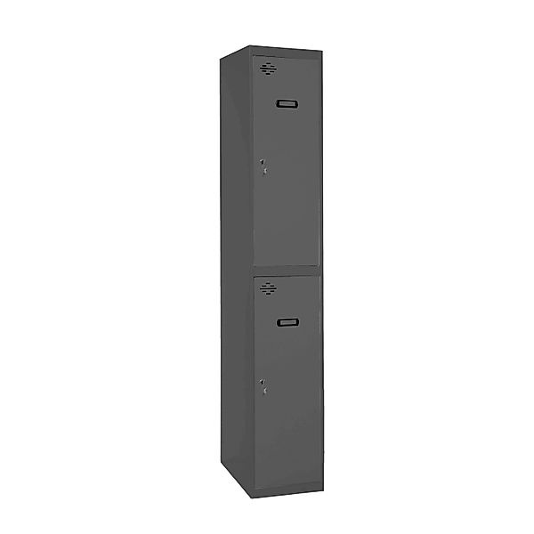 PROREGAL Spind AMEGO HxBxT 180 x 30 x 50 cm 2 Abteile Grundmodul Anthrazit- günstig online kaufen