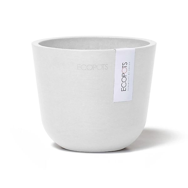 Ecopots Pflanztopf Oslo Mini Weiß 11,5 cm x 10 cm günstig online kaufen