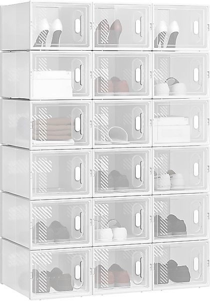 Woltu Schuhregal, 18-tlg., mit Magnetverschluss DIY günstig online kaufen