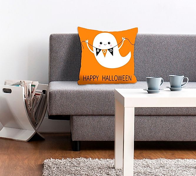 queence Dekokissen "BOO" Kissenhülle ohne Füllung, 1 Stück günstig online kaufen