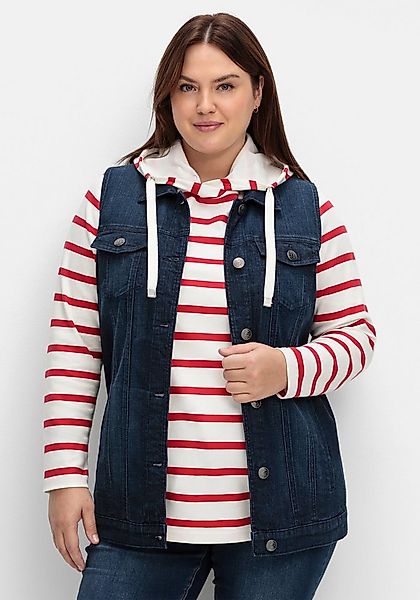 Sheego Jerseyweste Jeans-Weste günstig online kaufen