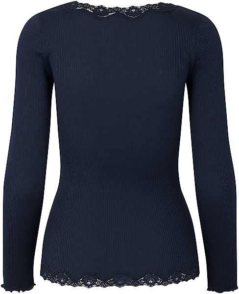 rosemunde Strickjacke "Babette Silk Cardigan" Vintage-Spitzenbesatz, Perlmu günstig online kaufen