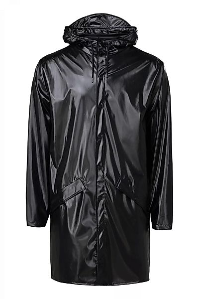 Rains Regenjacke Long Jacket Shiny Black XS günstig online kaufen