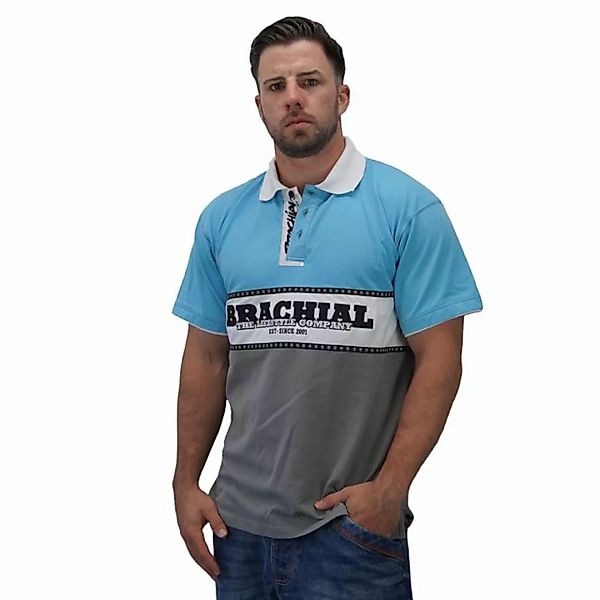 BRACHIAL THE LIFESTYLE COMPANY Poloshirt Brachial Polo-Shirt "Nautic" blau/ günstig online kaufen