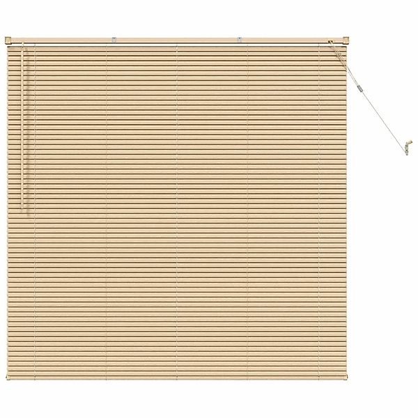 vidaXL Venetianer Jalousie Hellbraun mit Muster 150 x 140 cm PVC 42003768 günstig online kaufen