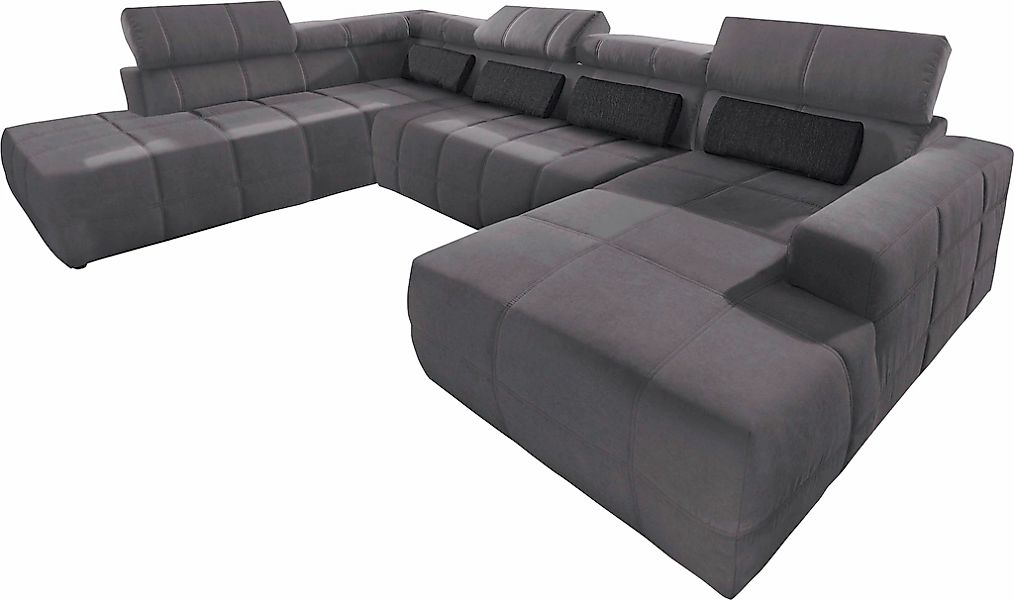 DOMO collection Wohnlandschaft "Brandon, belastbar bis 140kg/ Sitz, B/T: 35 günstig online kaufen