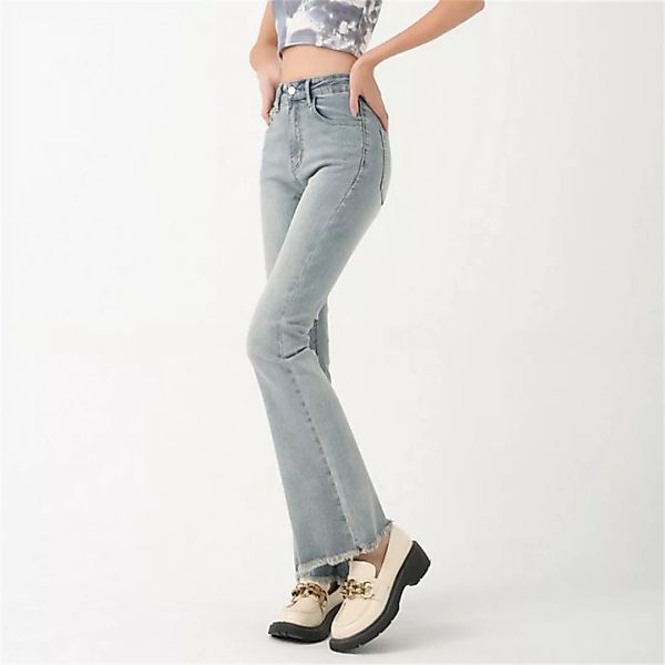 RUZU UG Slouchy Jeans Frühlings- und Herbst-Jeans mit weitem Bein im Used-L günstig online kaufen