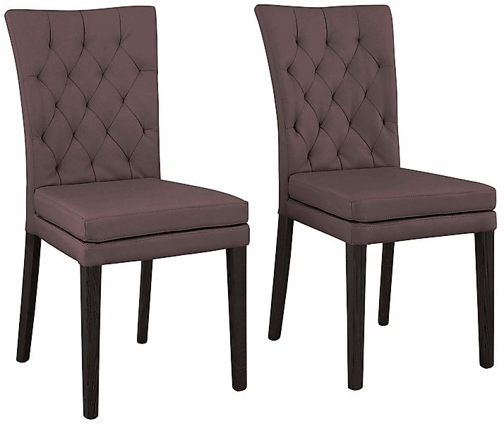 Home affaire 4-Fußstuhl "Colorado" (Set) 6 Stk.Beine aus Buche, wengefarben günstig online kaufen