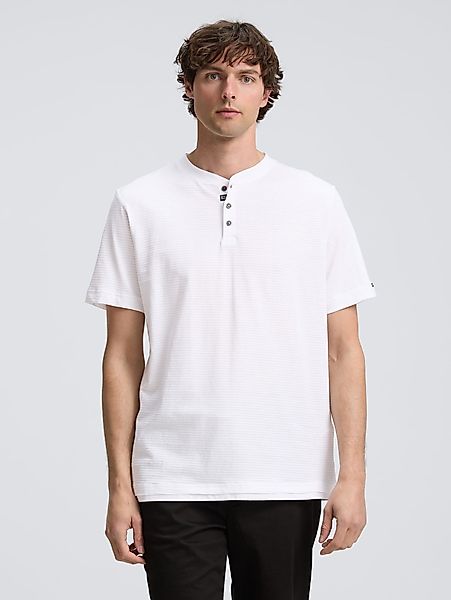TOM TAILOR T-Shirt Henley T-Shirt aus günstig online kaufen