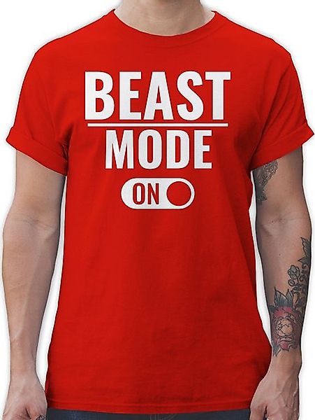 Shirtracer T-Shirt Beast Mode ON Fitness & Workout günstig online kaufen