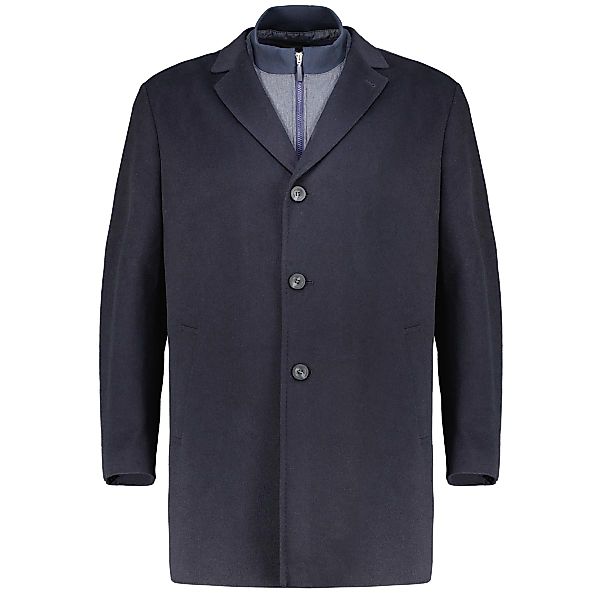 Weis Wollmantel mit heraustrennbarem Westeneinsatz Farbe dunkelblau Größe: günstig online kaufen