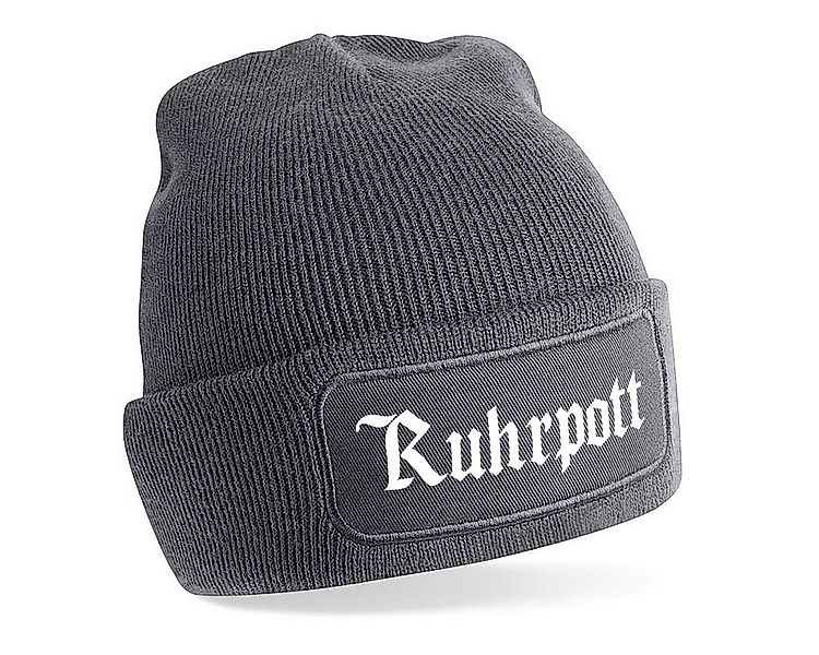 Herzbotschaft Beanie Strickmütze Beanie mit Spruch Ruhrpott (Mütze mit Aufd günstig online kaufen