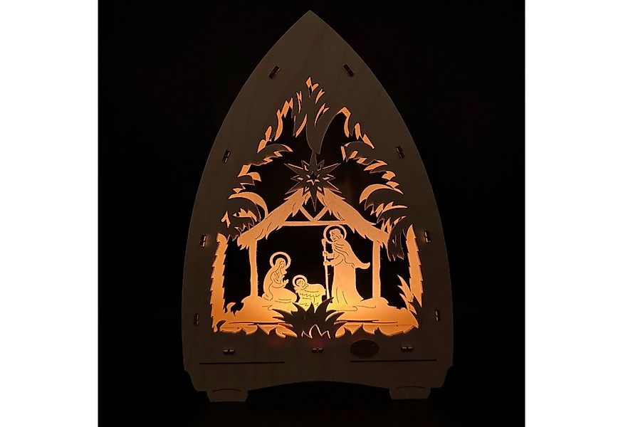 SAICO Original LED Lichterbogen - Lichterspitze Christi Geburt aus dem Erzg günstig online kaufen