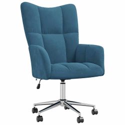vidaXL Sessel Relaxsessel Blau Samt (1-St) günstig online kaufen