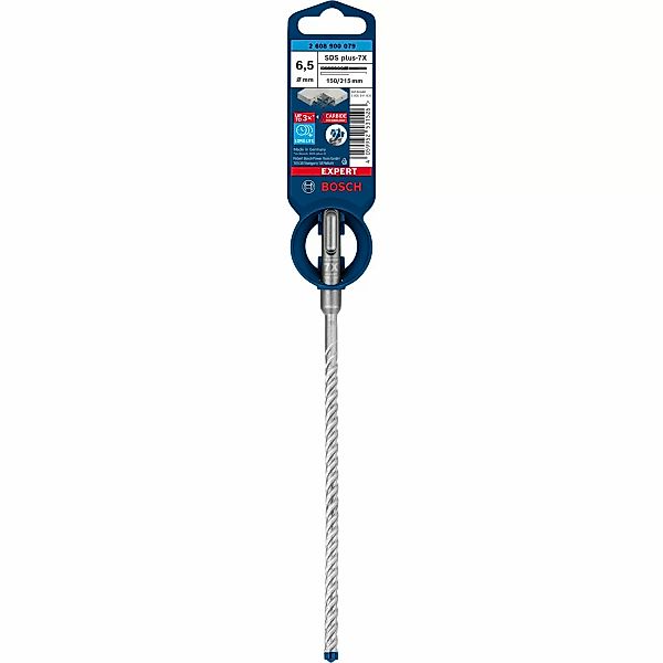 Bosch Expert Hammerbohrer SDS Plus-7X 6,5 mm x 150 mm x 215 mm günstig online kaufen