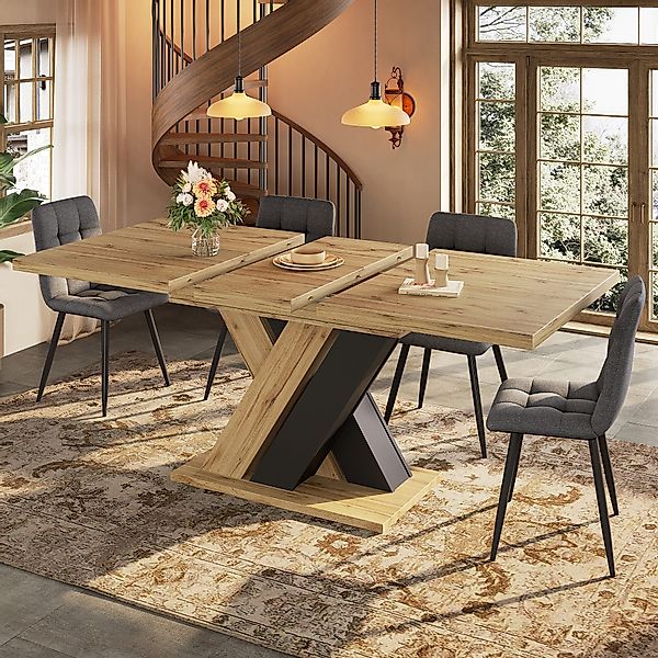 MODFU Esstisch Teleskoptisch,Moderne Esstisch,Ausziehbar,Esszimmer-Set (mit günstig online kaufen