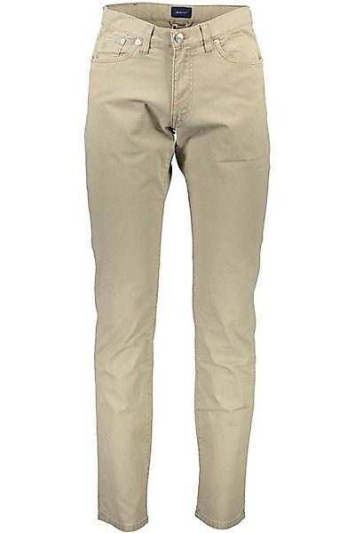 Gant 5-Pocket-Hose Klassische Herrenhose in Beige mit 5 Taschen und Logo-De günstig online kaufen