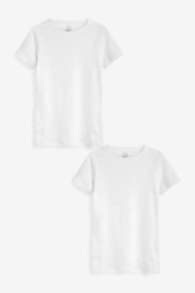Next T-Shirt Hautfreundliche, kurzärmelig Tops, 2er-Pack (2-tlg) günstig online kaufen