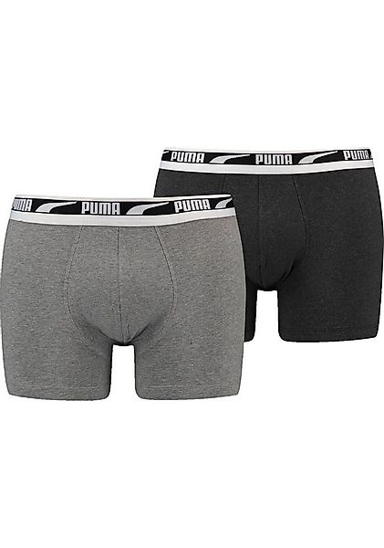 PUMA Boxershorts MEN MULTI LOGO BOXER 2P (2er Pack) Komfortbund günstig online kaufen