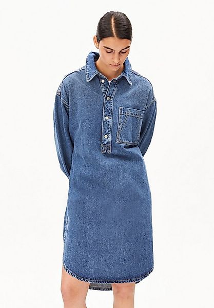 Armedangels Jeanskleid OVERSIZED DENIM Rundhalsausschnitt günstig online kaufen
