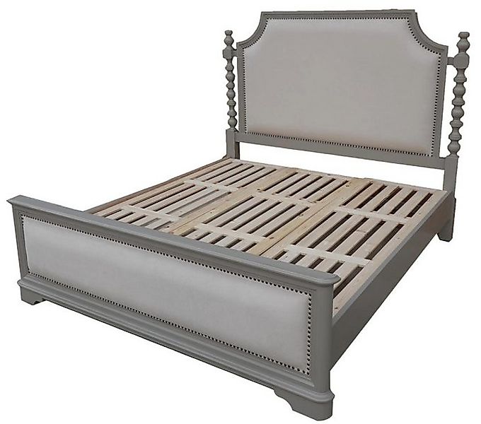 JVmoebel Bett Schlafzimmer Betten Holz Doppel Polster Möbel Stil Grau, Made günstig online kaufen