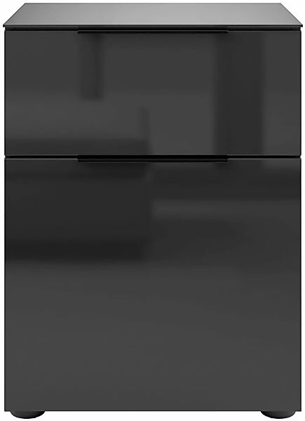 Manjana Möbel Nachtkommode "mit Chrom oder Schwarz matten Metallgriffen" mi günstig online kaufen