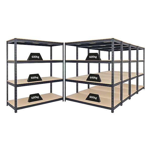 PROREGAL Mega Deal 5x Profi Schwerlastregal Bison HxBxT 180 x 160 x 60 cm 4 günstig online kaufen