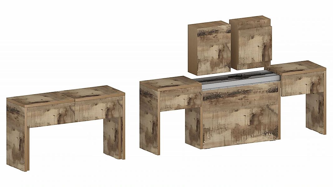 Home affaire Sitzgruppe "Praktika" Spar-Set, Set beinhaltet 2 Bänke, 2 Stk. günstig online kaufen