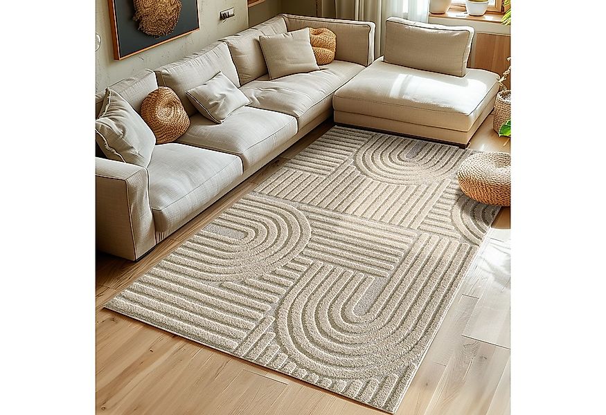 SIMPEX24 Designteppich Skandinavischer Boho, Rechteckig, Höhe: 8 mm, Teppic günstig online kaufen