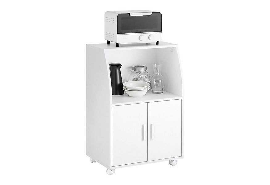 SoBuy Küchenwagen FRG241, Mikrowellenschrank auf Rollen, Küchenschrank Buff günstig online kaufen