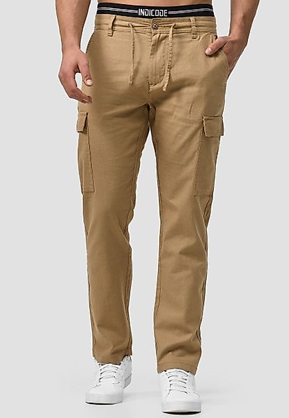 Indicode Leinenhose Leonardo mit aufgesetzten Taschen günstig online kaufen