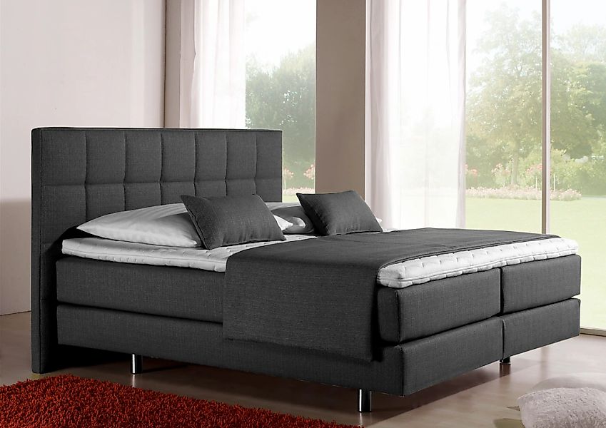 Home affaire Boxspringbett "Neon" in 3 Matratzenarten, feine Steppung im Ko günstig online kaufen