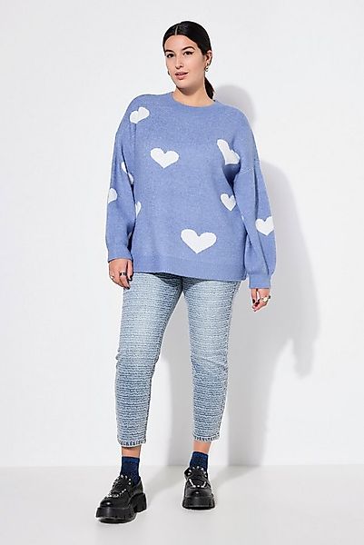 Studio Untold Regular-fit-Jeans Mom-Jeans Struktur mit Glitzer 5-Pocket günstig online kaufen