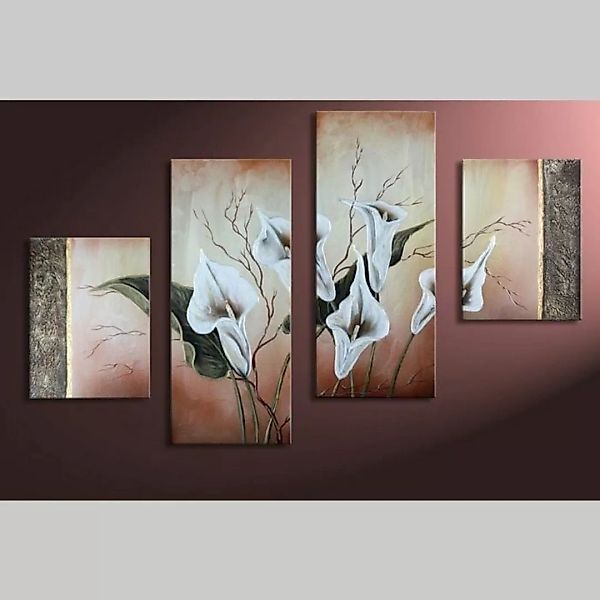 4 Leinwandbilder CALLAS (4) 120 x 80cm Handgemalt günstig online kaufen
