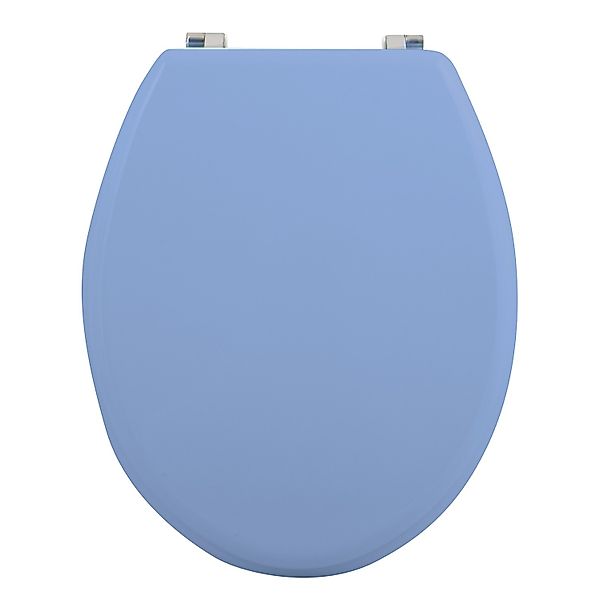MSV WC-Sitz Cleo MDF 45 cm x 37 cm x 5,6 cm Hellblau günstig online kaufen