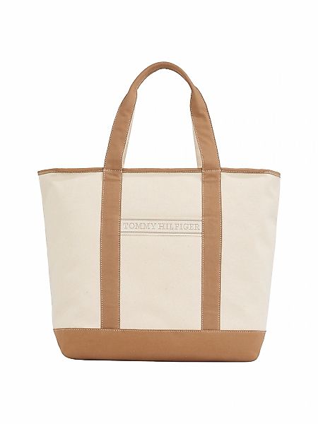 Tommy Hilfiger Tragetasche "TH SUMMER CANVAS TOTE", Damen Henkeltasche, Beu günstig online kaufen