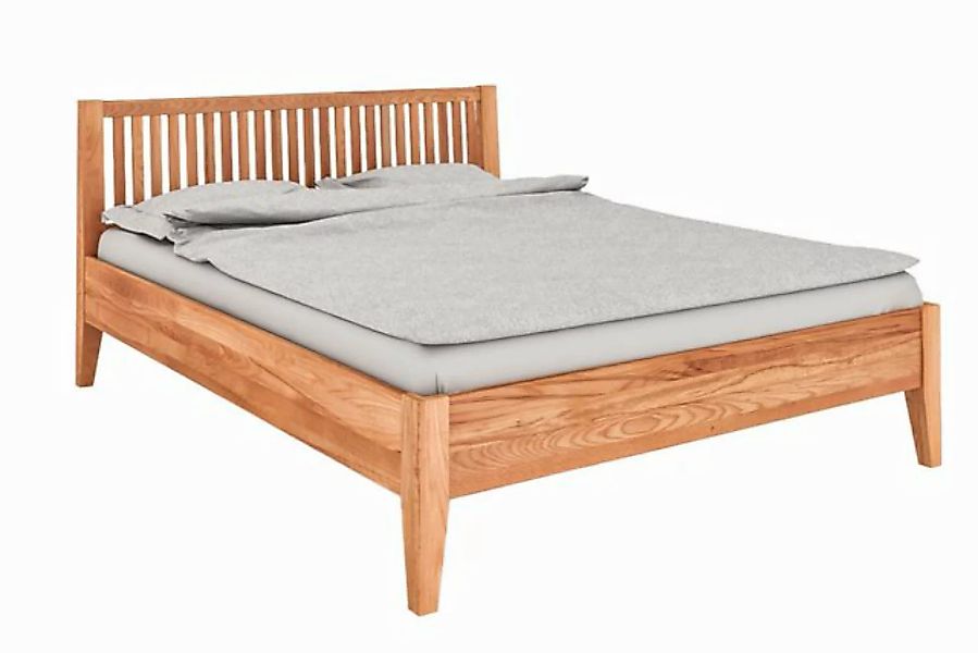 byoak Bett ODYS 200 x 220 aus Massivholz, mit Holzkopfteil, Naturgeölt günstig online kaufen