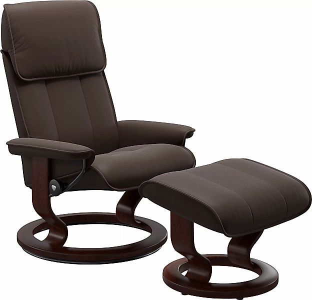 Stressless Fußhocker "Admiral", mit Classic Base, Gestell Braun günstig online kaufen