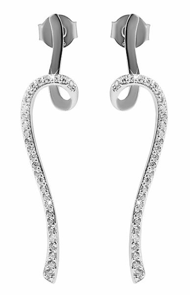Adelia´s Paar Ohrhänger "Damen Ohrringe – Ohrstecker aus 925 Silber mit Zir günstig online kaufen