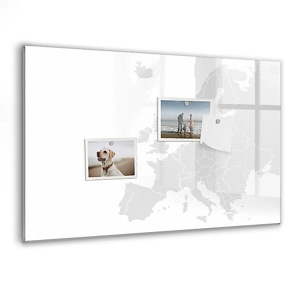 Tulup Glasmagnettafel Beschreibbar Karte Von Europa 60x40 cm Magnettafel Wa günstig online kaufen