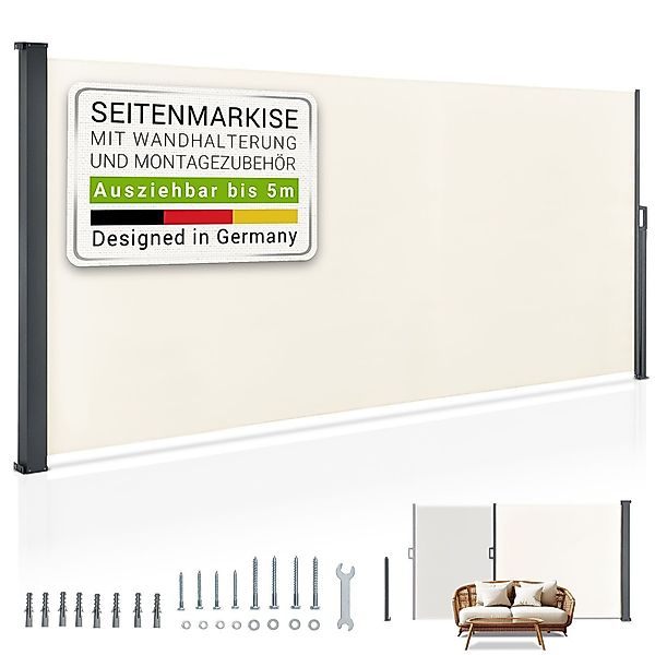Juskys Seitenmarkise Dubai Sonnen- & Sichtschutz, günstig online kaufen