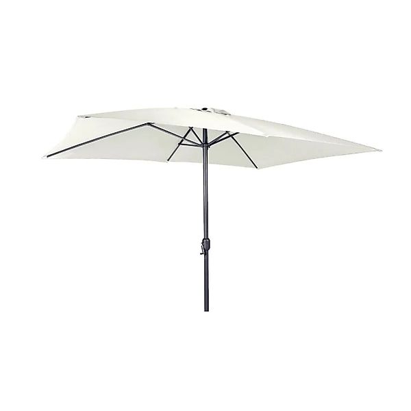 Lex Alu Sonnenschirm 300x200 cm UV30+ Rechteckig Kurbelschirm Gartenschirm günstig online kaufen