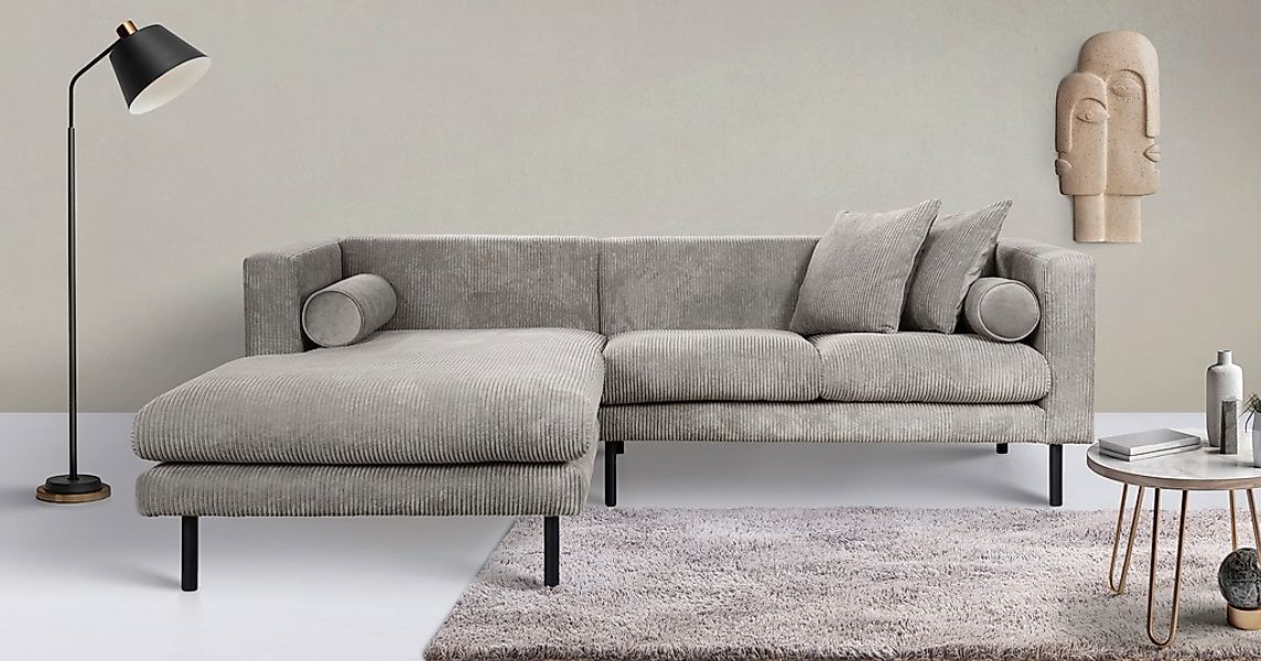 Home affaire Ecksofa "Lillibeth L-Form Designsofa, Maße B/T/H: 240/173/83 c günstig online kaufen